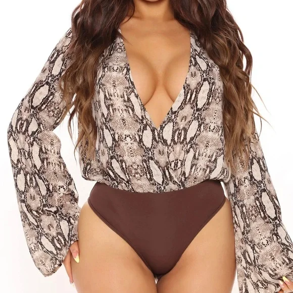 Drinks Are Free Snake Bodysuit - Picture 3 of 4